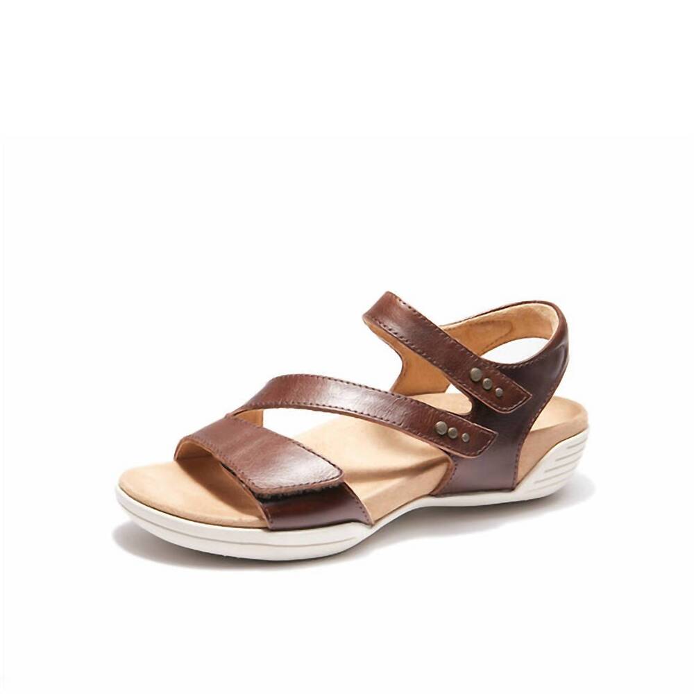 NEW HALSA FOOTWEAR women's denia sandals in brown
